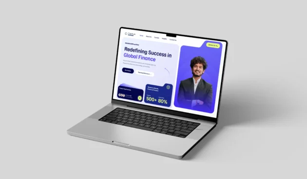 capitus-website-redesign-mockup Capitus website homepage redesign featuring improved navigation and clear course information.